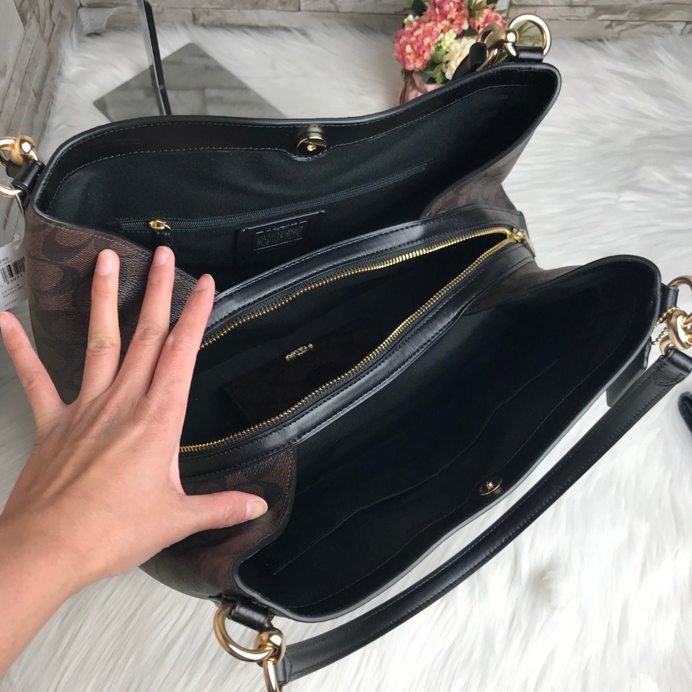 👜COACH SET🌺HALLIE SHOULDER BAG & WALLET - Picture 4 of 8